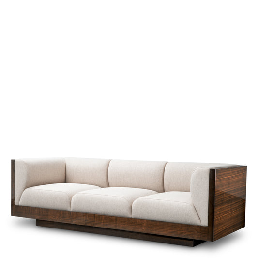 Eucalyptus Veneer Upholstered Sofa Sebastian