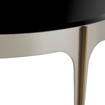 Black Glass Coffee Table S Artemisa | Cabothousefurniture.com
