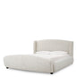 Off-White Upholstered Bed Frame Mellory | Cabothousefurniture.com