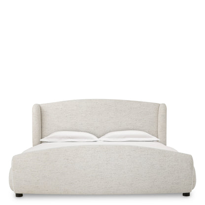 Off-White Upholstered Bed Frame Mellory | Cabothousefurniture.com