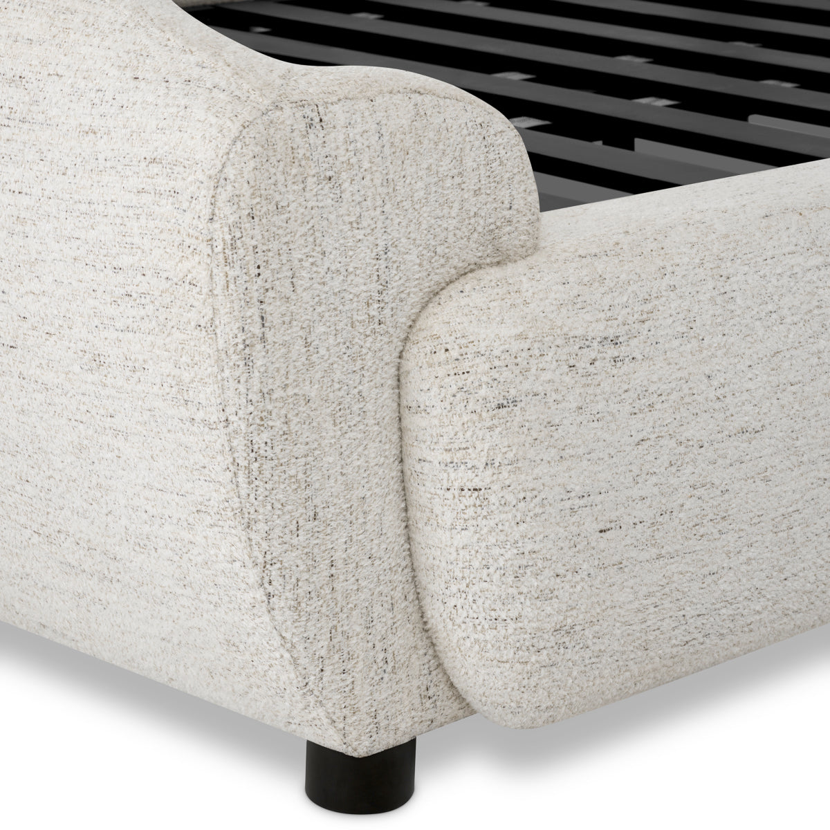 Off-White Upholstered Bed Frame Mellory | Cabothousefurniture.com