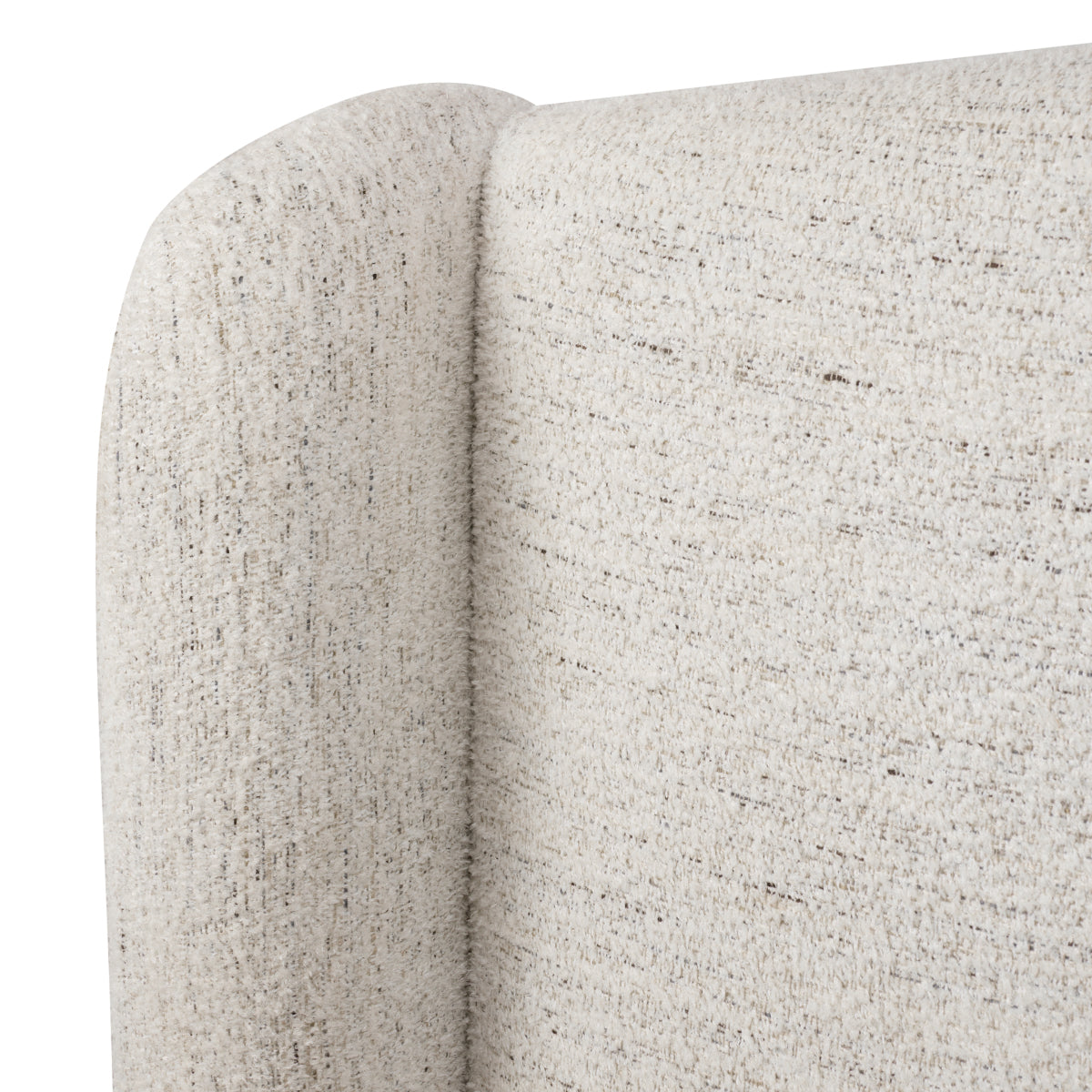 Off-White Upholstered Bed Frame Mellory | Cabothousefurniture.com