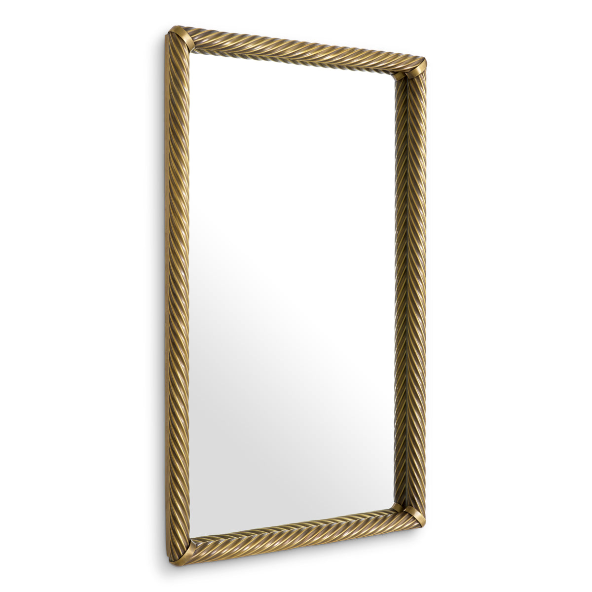 Vintage Brass Mirror Salvi | Cabothousefurniture.com