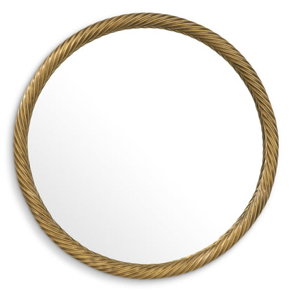 Vintage Brass Mirror Salvi | Cabothousefurniture.com