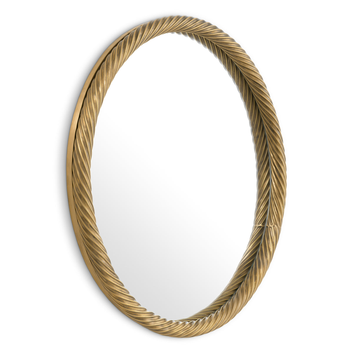 Vintage Brass Mirror Salvi | Cabothousefurniture.com