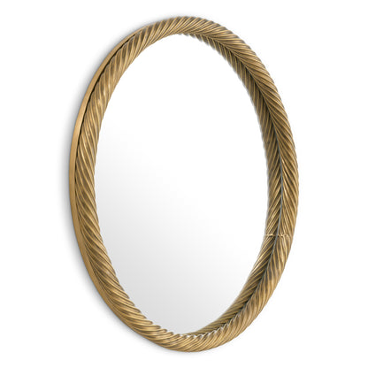 Vintage Brass Mirror Salvi | Cabothousefurniture.com