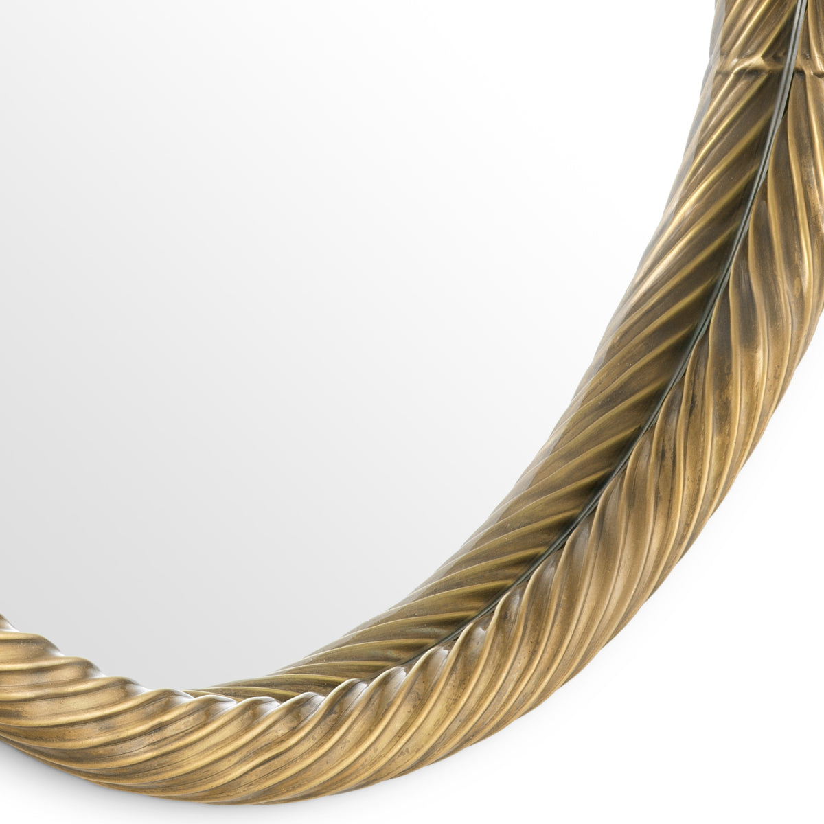 Vintage Brass Mirror Salvi | Cabothousefurniture.com