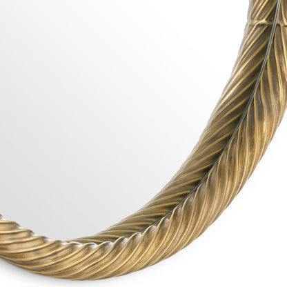 Vintage Brass Mirror Salvi | Cabothousefurniture.com