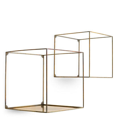Vintage Brass Wall Racks (2) Deco | Cabothousefurniture.com