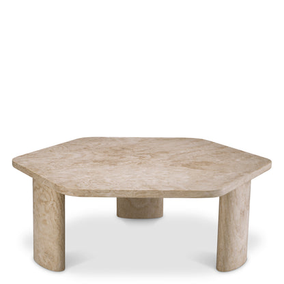Travertine Coffee Table Zenitho | Cabothousefurniture.com