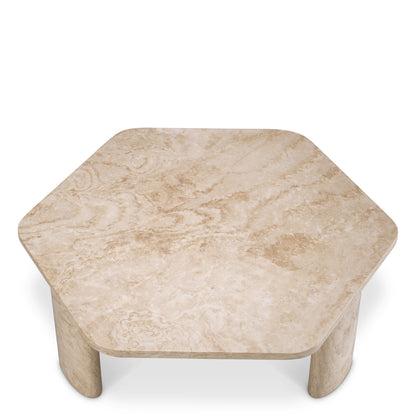 Travertine Coffee Table Zenitho | Cabothousefurniture.com