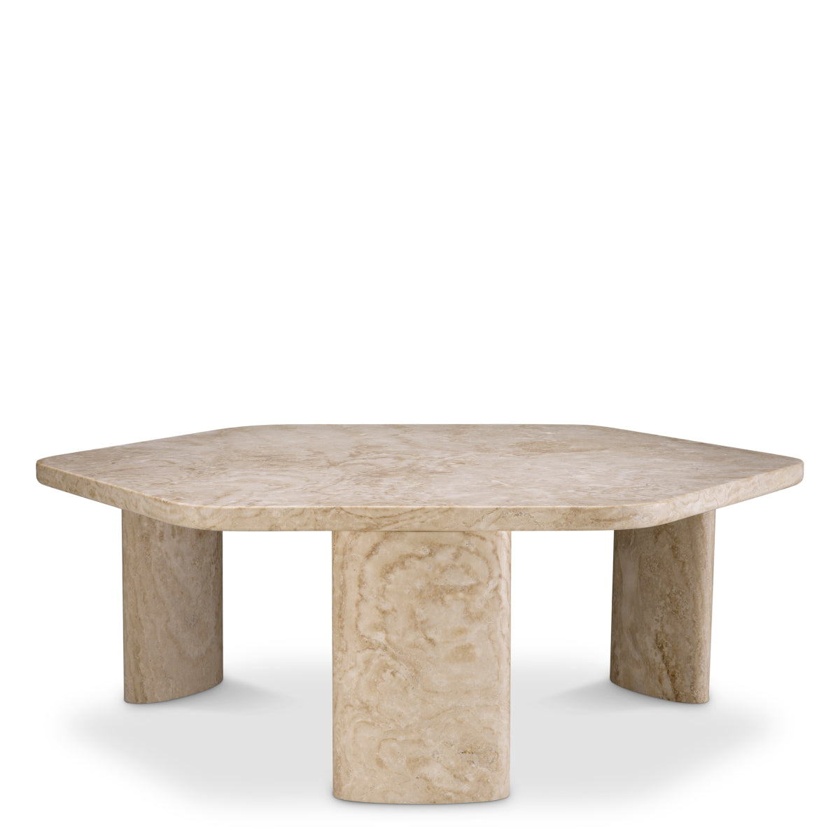 Travertine Coffee Table Zenitho | Cabothousefurniture.com