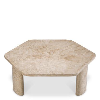 Travertine Coffee Table Zenitho | Cabothousefurniture.com