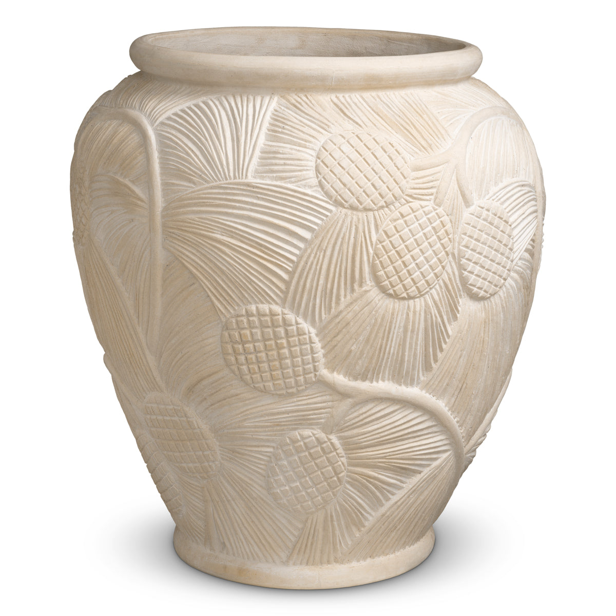 Cream Outdoor Planter Yasmine | Cabothousefurniture.com