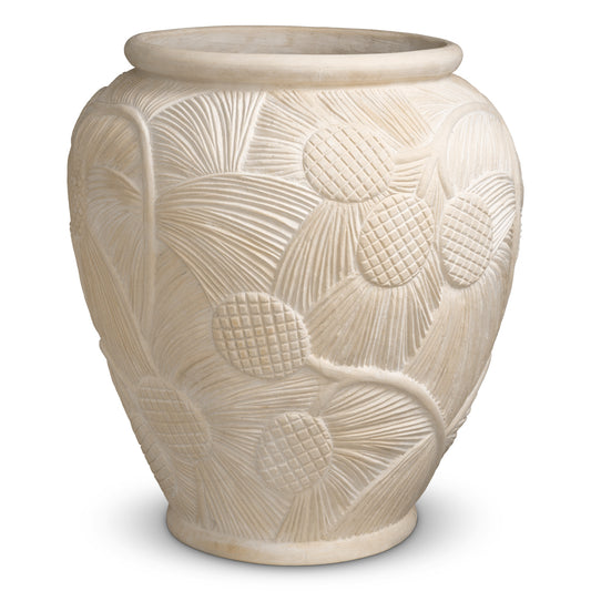 Cream Outdoor Planter Yasmine | Cabothousefurniture.com