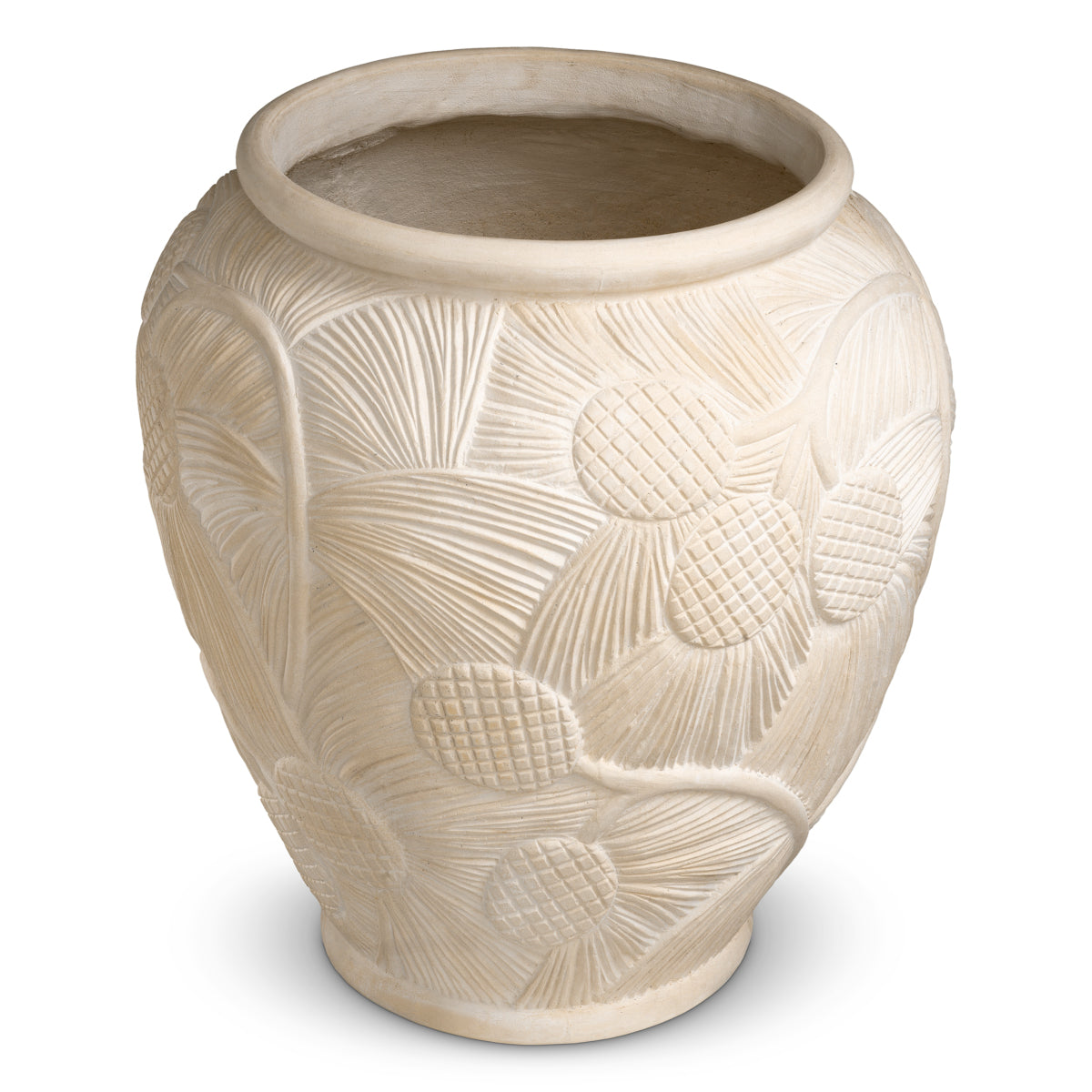 Cream Outdoor Planter Yasmine | Cabothousefurniture.com