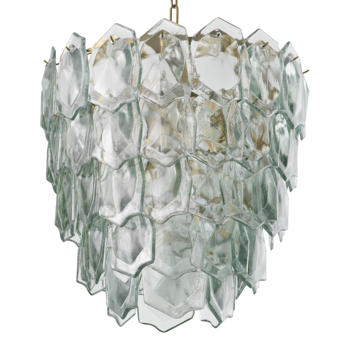 Layered Glass Chandelier Elias | Cabothousefurniture.com