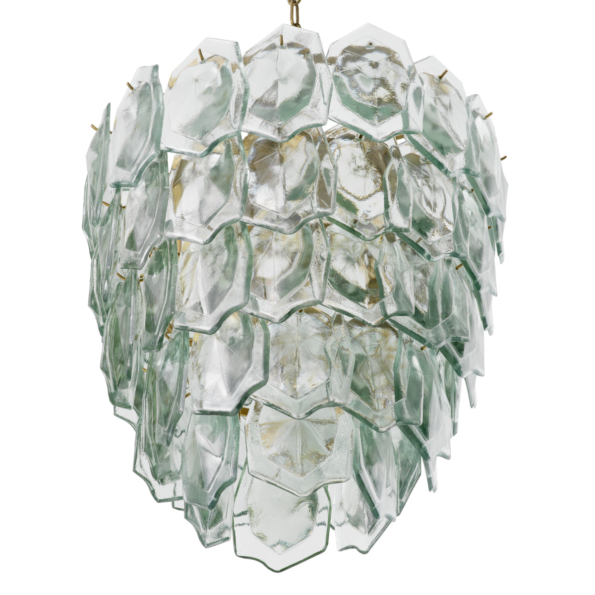Layered Glass Chandelier Elias | Cabothousefurniture.com