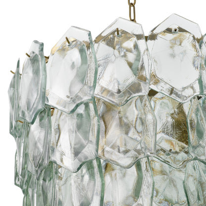 Layered Glass Chandelier Elias | Cabothousefurniture.com