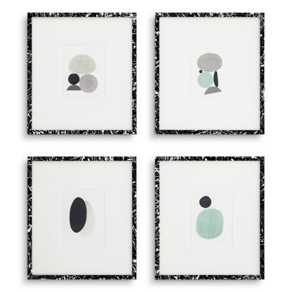 Abstract Minimalist Artwork Set (4) Prints | Cabothousefurniture.com