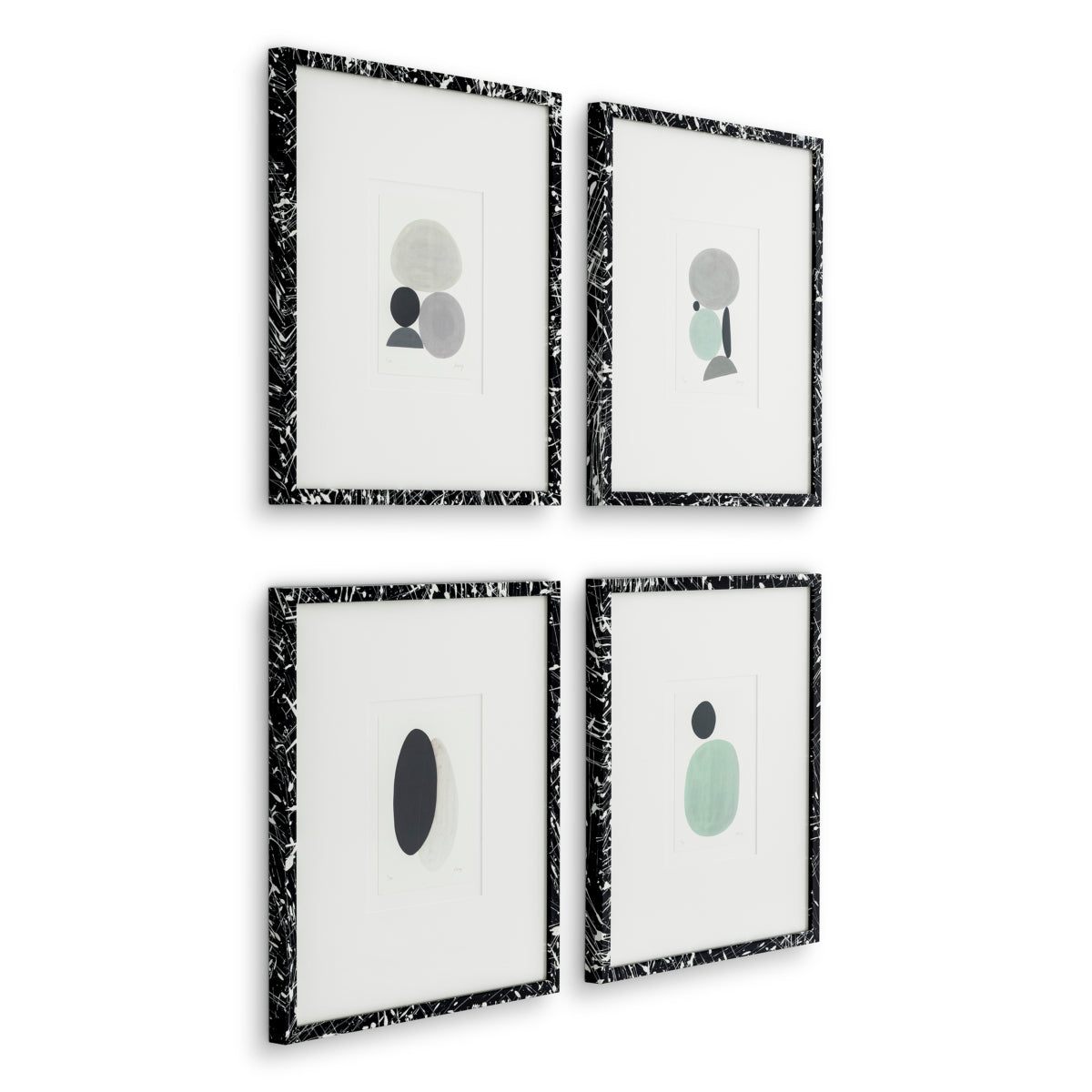 Abstract Minimalist Artwork Set (4) Prints | Cabothousefurniture.com