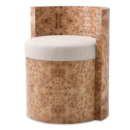 Light Brown Burl Chair Arcadia | Cabothousefurniture.com