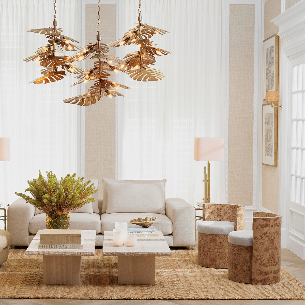 Light Brown Burl Chair Arcadia | Cabothousefurniture.com