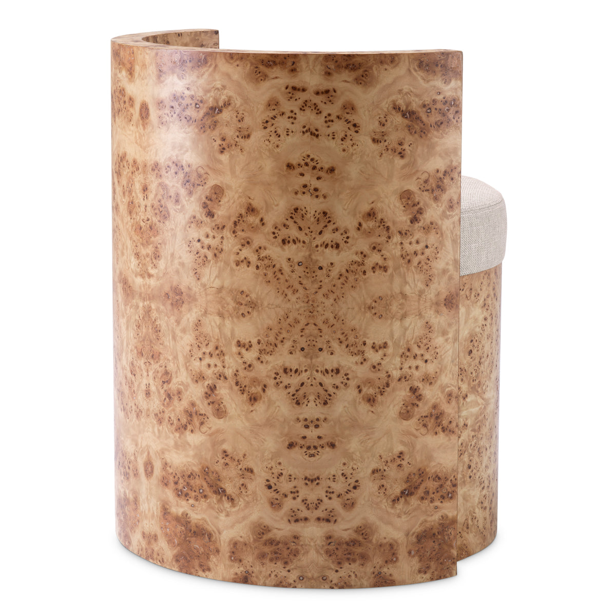 Light Brown Burl Chair Arcadia | Cabothousefurniture.com