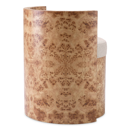 Light Brown Burl Chair Arcadia | Cabothousefurniture.com