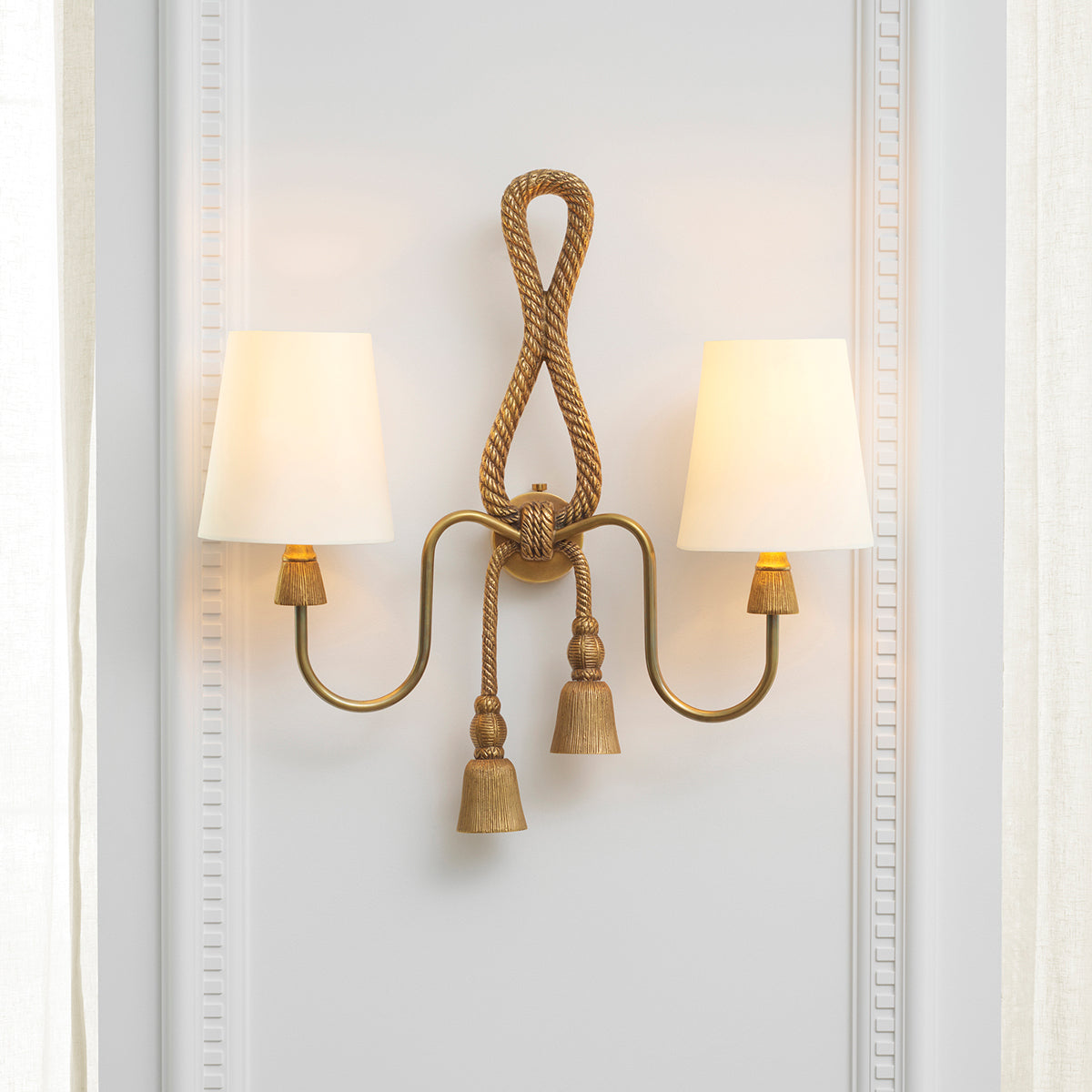 Double Shade Wall Lamp Tropez | Cabothousefurniture.com