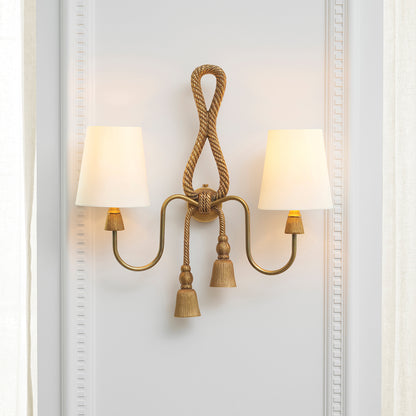 Double Shade Wall Lamp Tropez | Cabothousefurniture.com