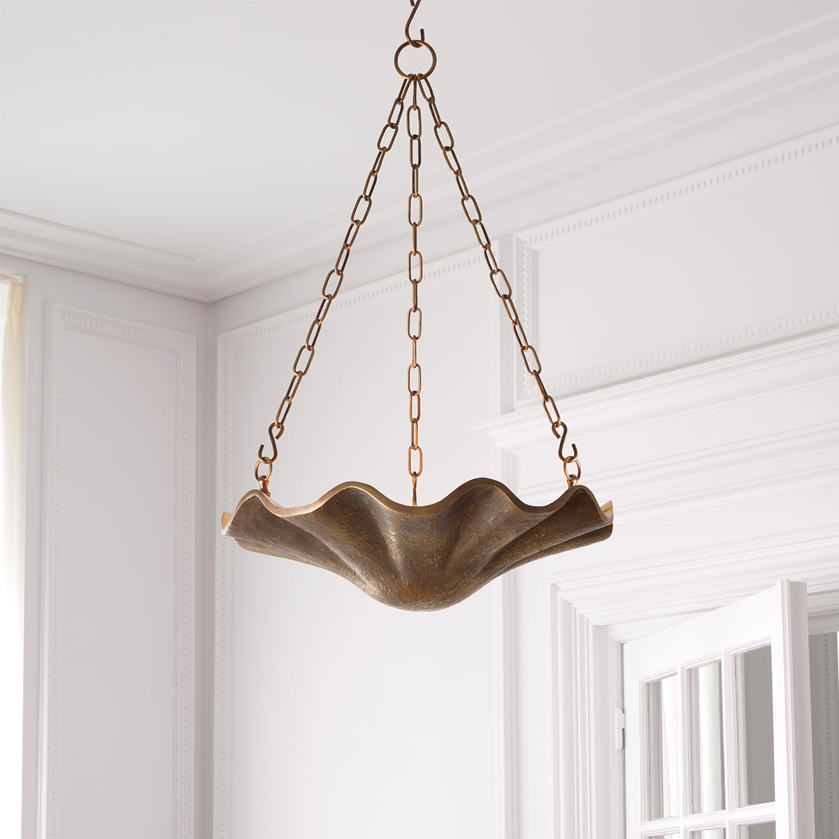 Brass Bowl Chandelier Aurelia | Cabothousefurniture.com
