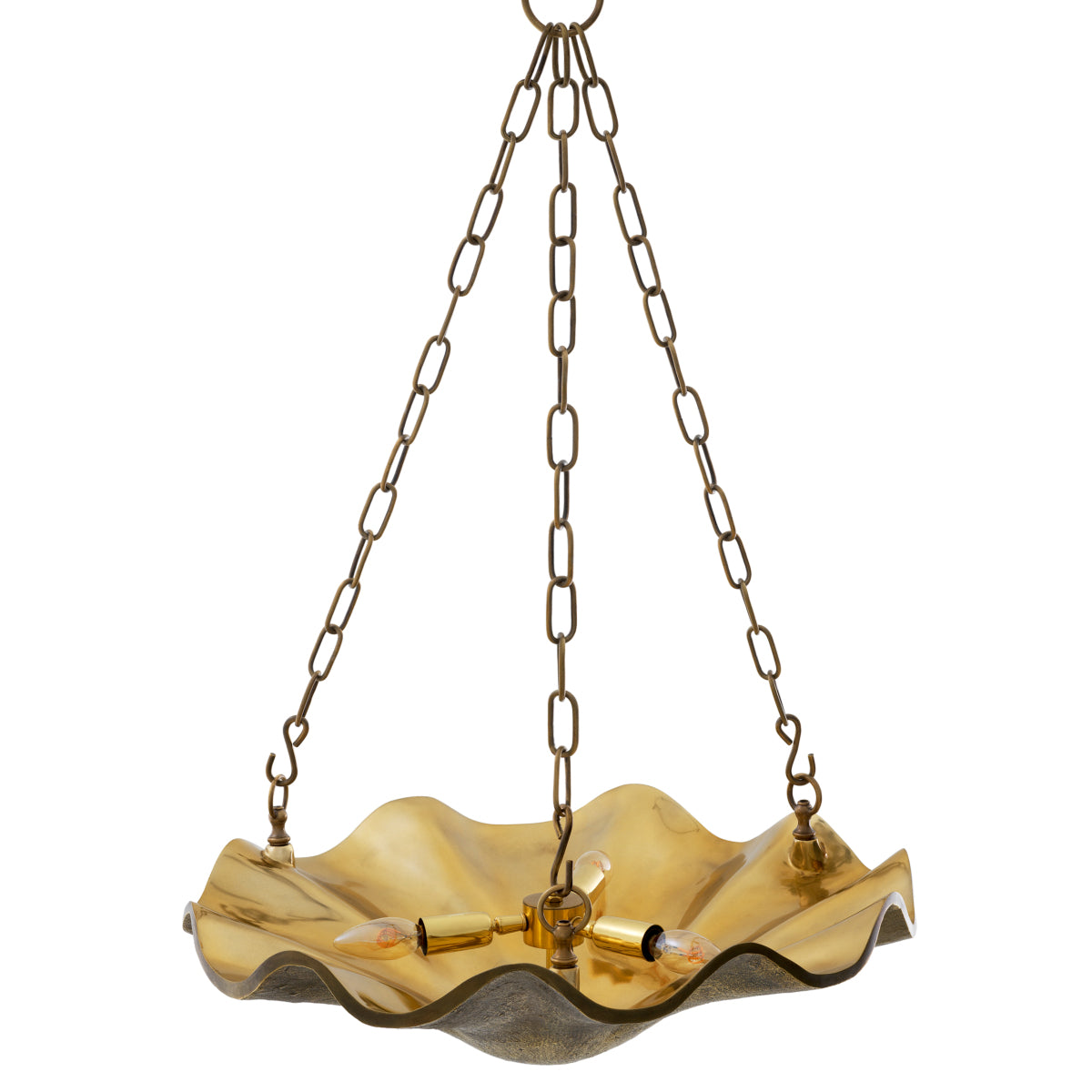 Brass Bowl Chandelier Aurelia | Cabothousefurniture.com