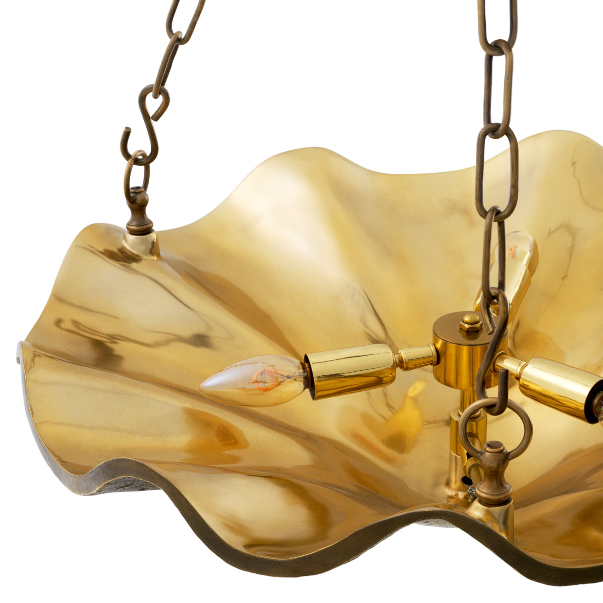 Brass Bowl Chandelier Aurelia | Cabothousefurniture.com