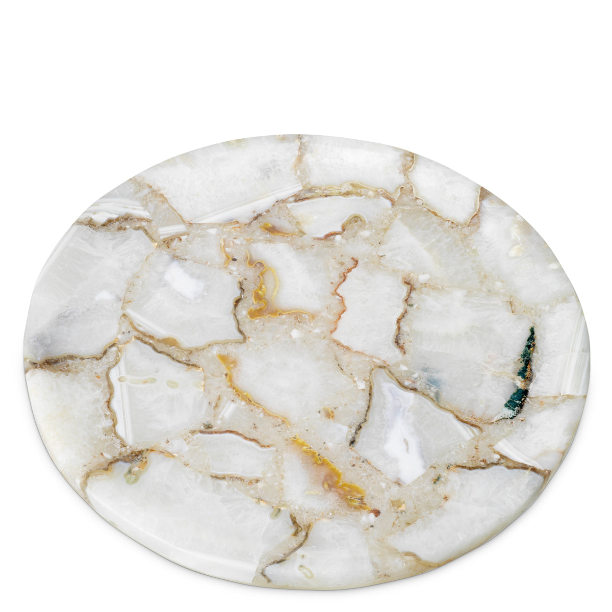 Agate Stone Round Tray Sonora