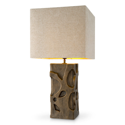 Linen Shade Table Lamp Enzo | Cabothousefurniture.com