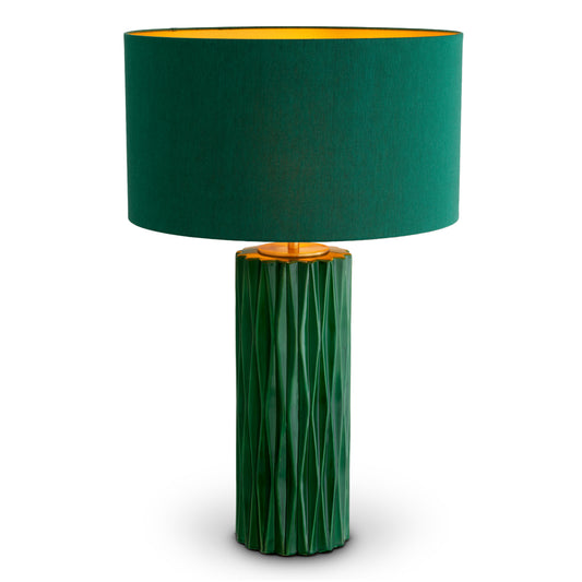 Green Ceramic Table Lamp Amarello | Cabothousefurniture.com