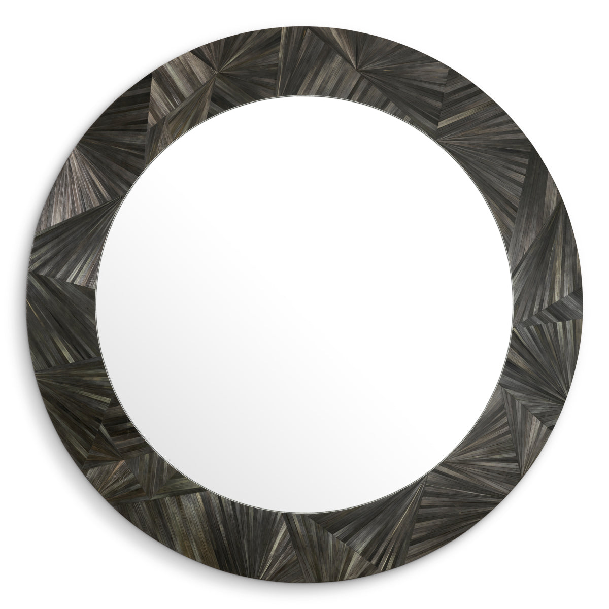 Round Straw Mirror Cassara