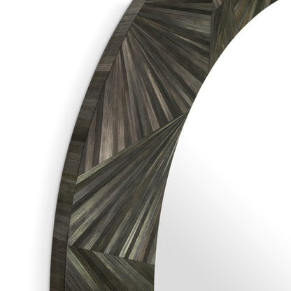 Round Straw Mirror Cassara