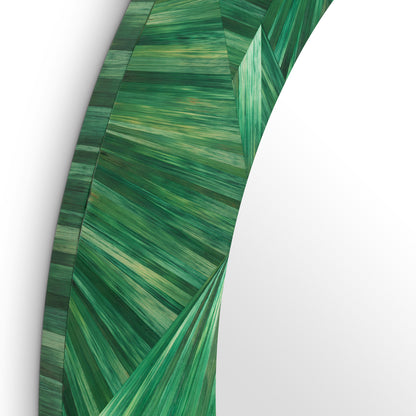 Round Straw Mirror Cassara