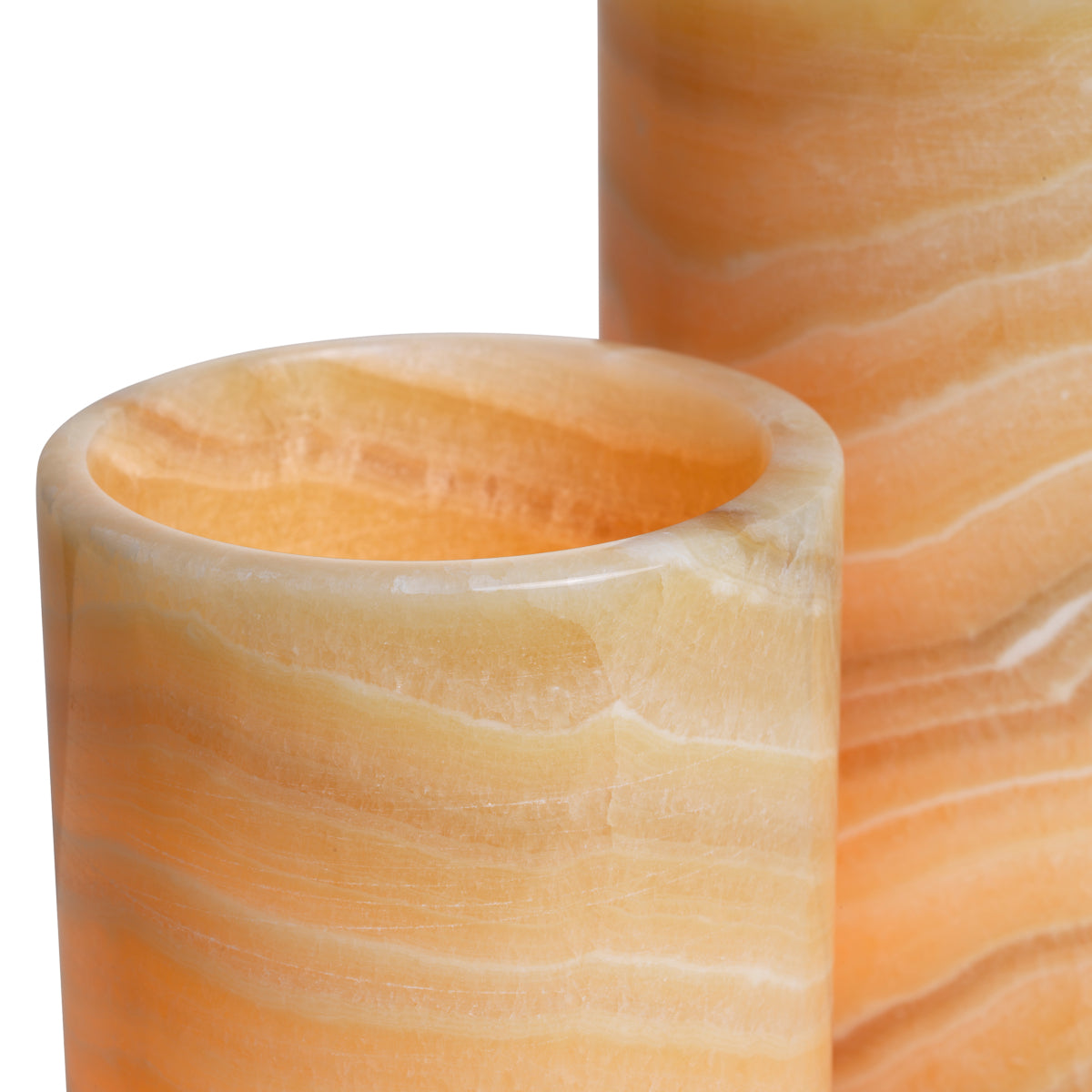 Natural Onyx Tealight Holders (3) Leonidas | Cabothousefurniture.com
