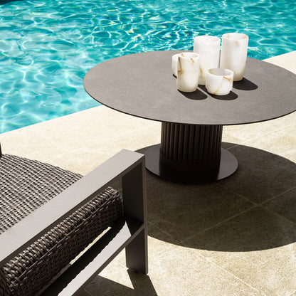 Outdoor Coffee Table Volterra Round | Cabothousefurniture.com