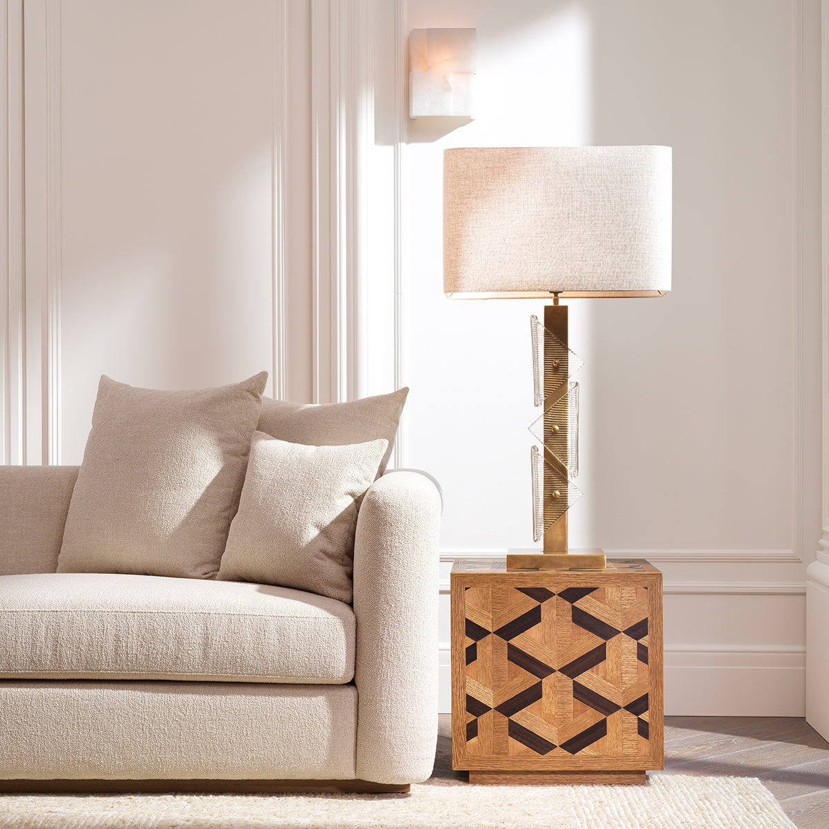 Oak Veneer Side Table Rubicon | Cabothousefurniture.com