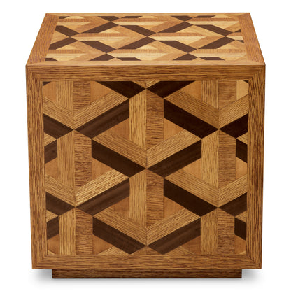 Oak Veneer Side Table Rubicon | Cabothousefurniture.com