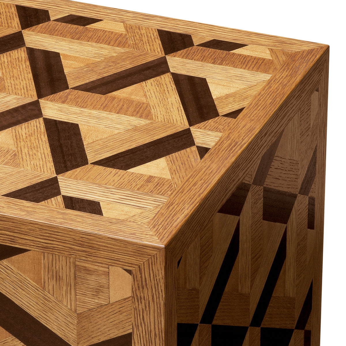 Oak Veneer Side Table Rubicon | Cabothousefurniture.com