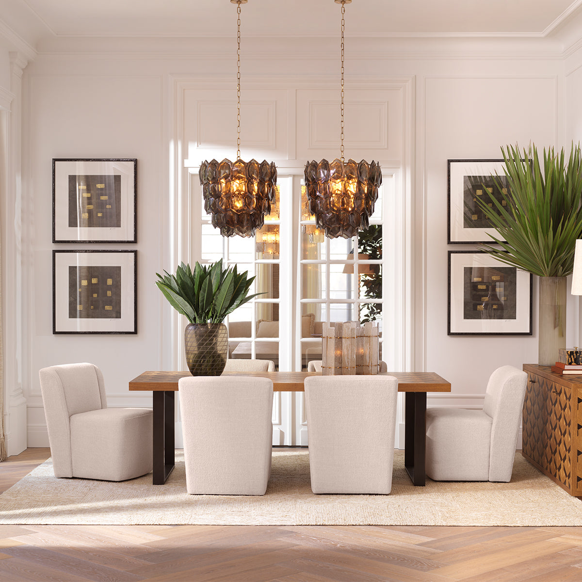 Oak Veneer Dining Table Rubicon | Cabothousefurniture.com