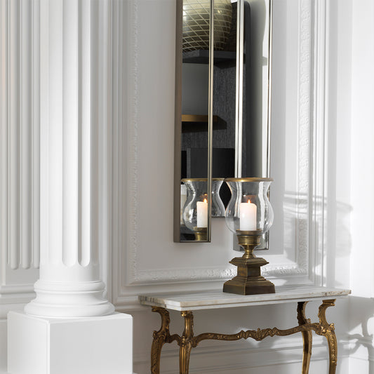 Brushed Steel Mirror Novella | Cabothousefurniture.com