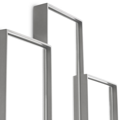 Brushed Steel Mirror Novella | Cabothousefurniture.com