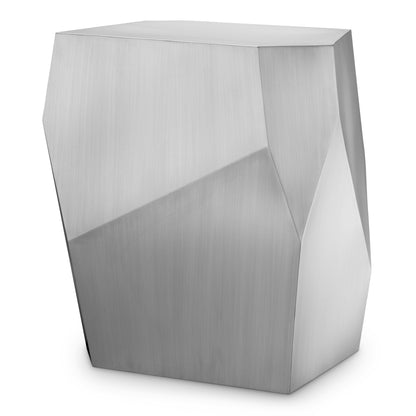 Brushed Steel Side Table Ramiro | Cabothousefurniture.com