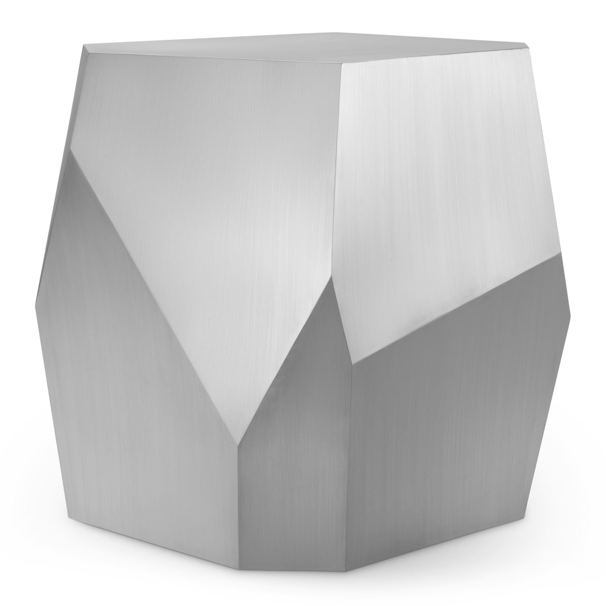 Brushed Steel Side Table Ramiro | Cabothousefurniture.com